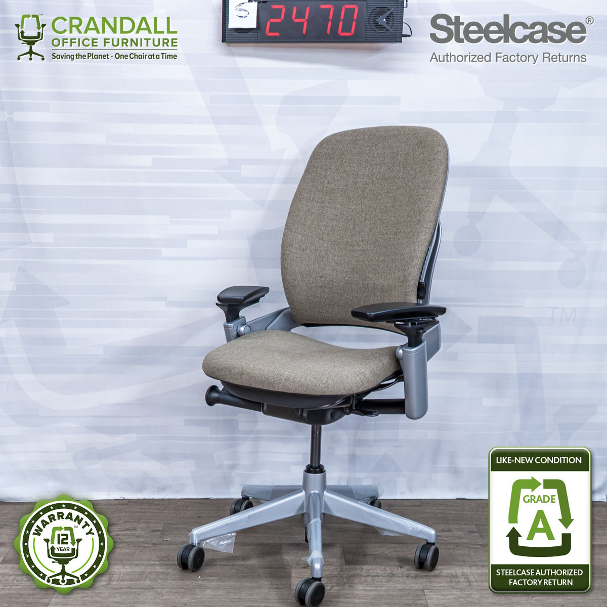 S-2470 - Steelcase V2 Leap - Grade A