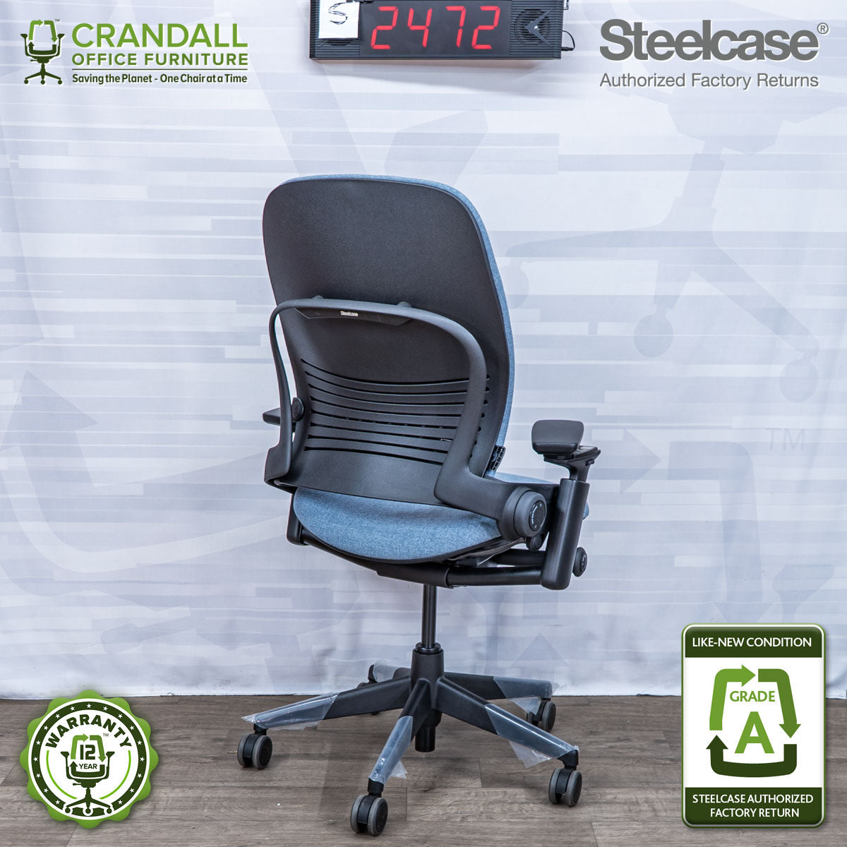 S-2472 - Steelcase V2 Leap - Grade A
