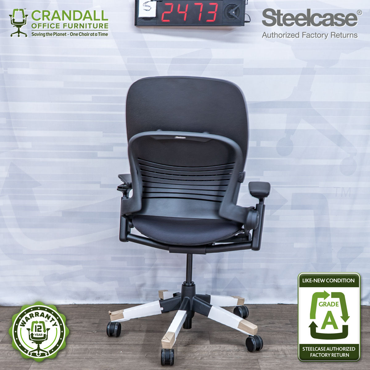 S-2473 - Steelcase V2 Leap - Grade A