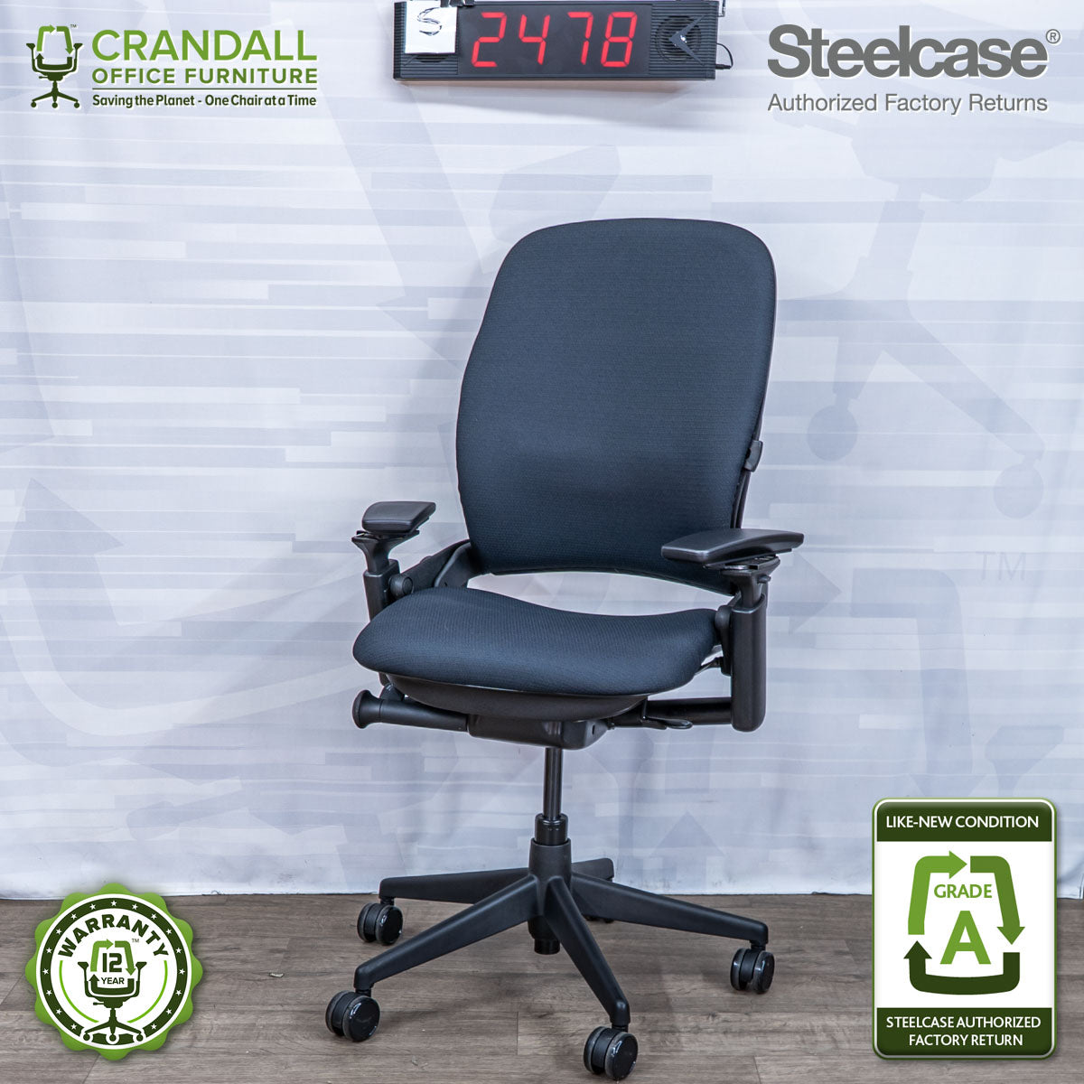 S-2478 - Steelcase V2 Leap - Grade A