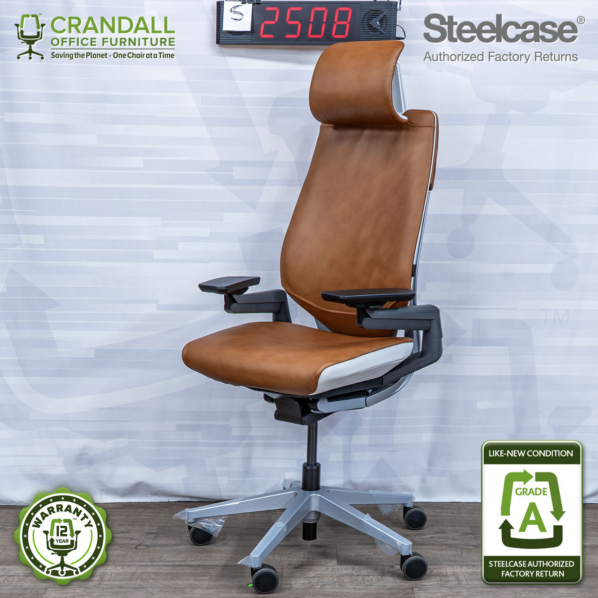 S-2508 - Steelcase Gesture with Headrest - Grade A