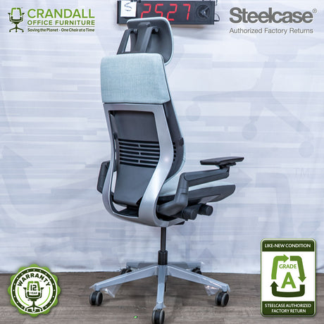 S-2527 - Steelcase Gesture with Headrest - Grade A