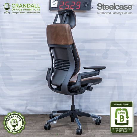 S-2529 - Steelcase Gesture with Headrest - Grade B