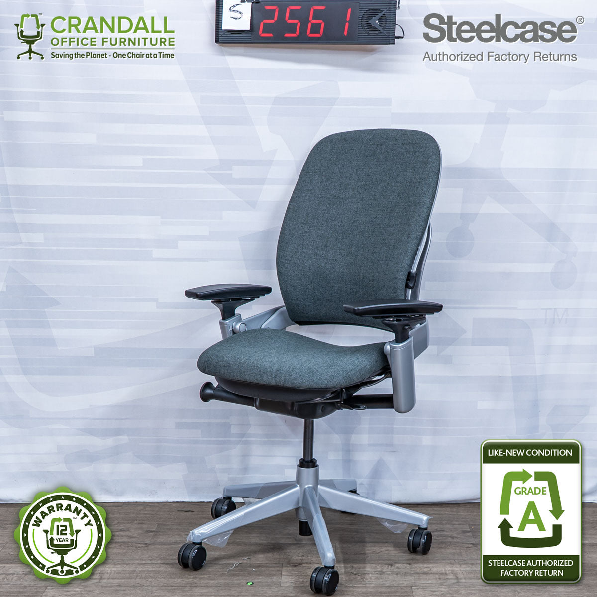 S-2561 - Steelcase V2 Leap - Grade A