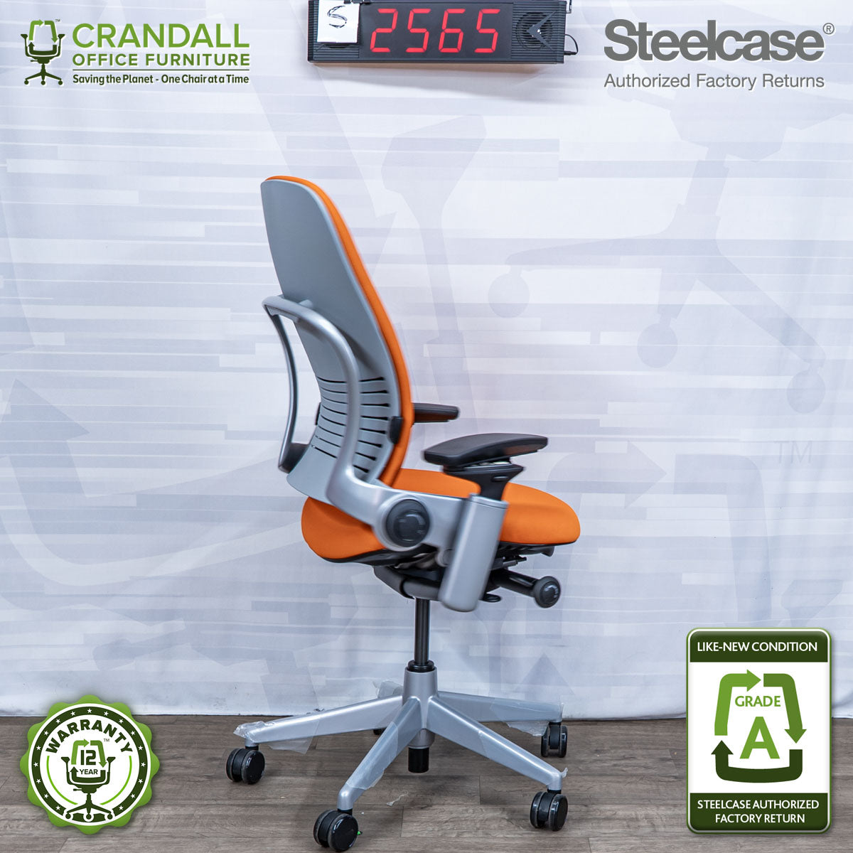 S-2565 - Steelcase V2 Leap - Grade A
