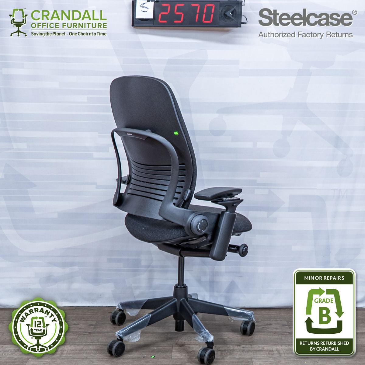 S-2570 - Steelcase V2 Leap - Grade B