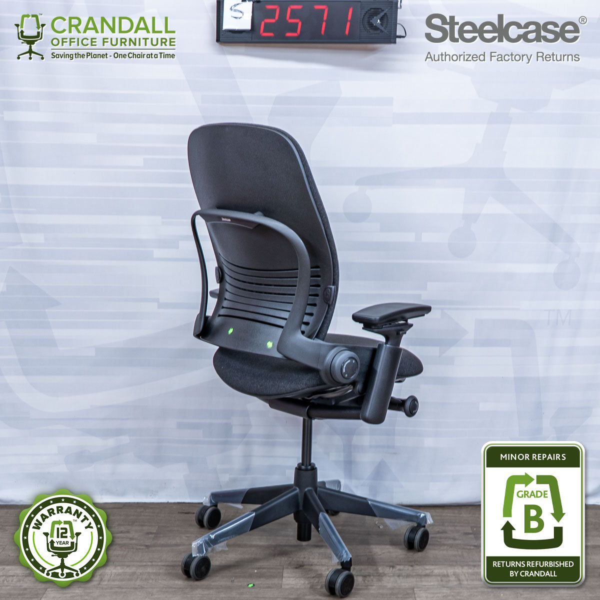 S-2571 - Steelcase V2 Leap - Grade B