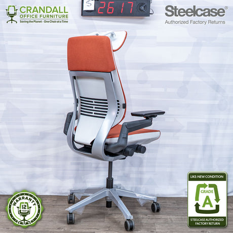 S-2617 - Steelcase Gesture with Headrest - Grade A
