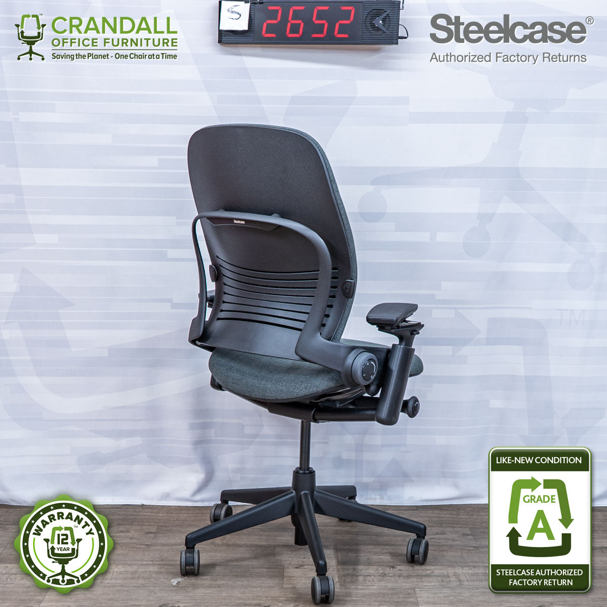 S-2652 - Steelcase V2 Leap - Grade A