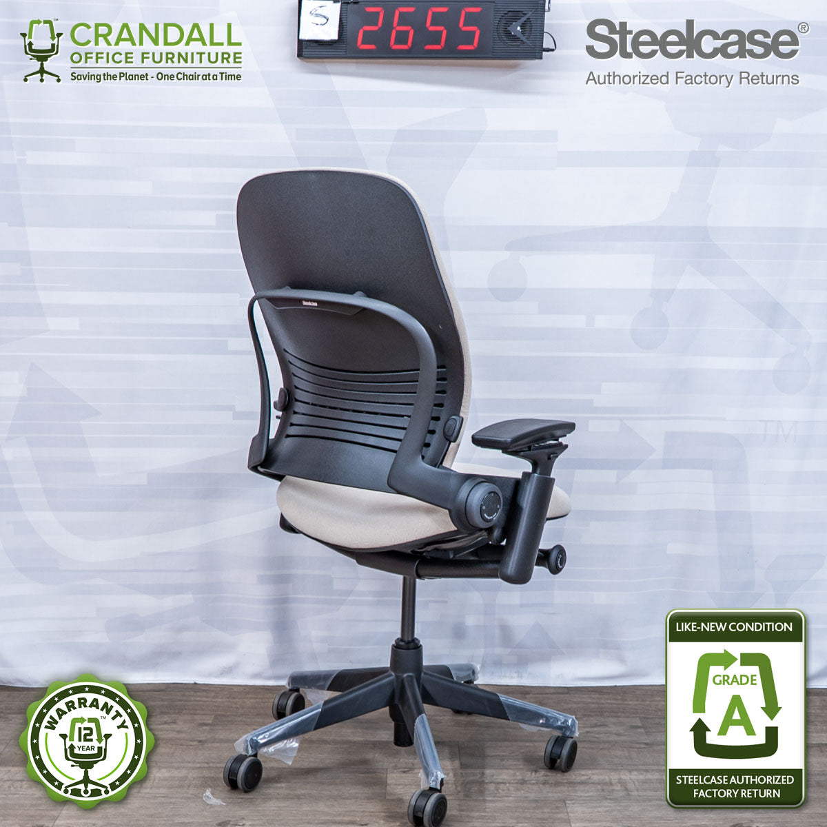 S-2655 - Steelcase V2 Leap - Grade A