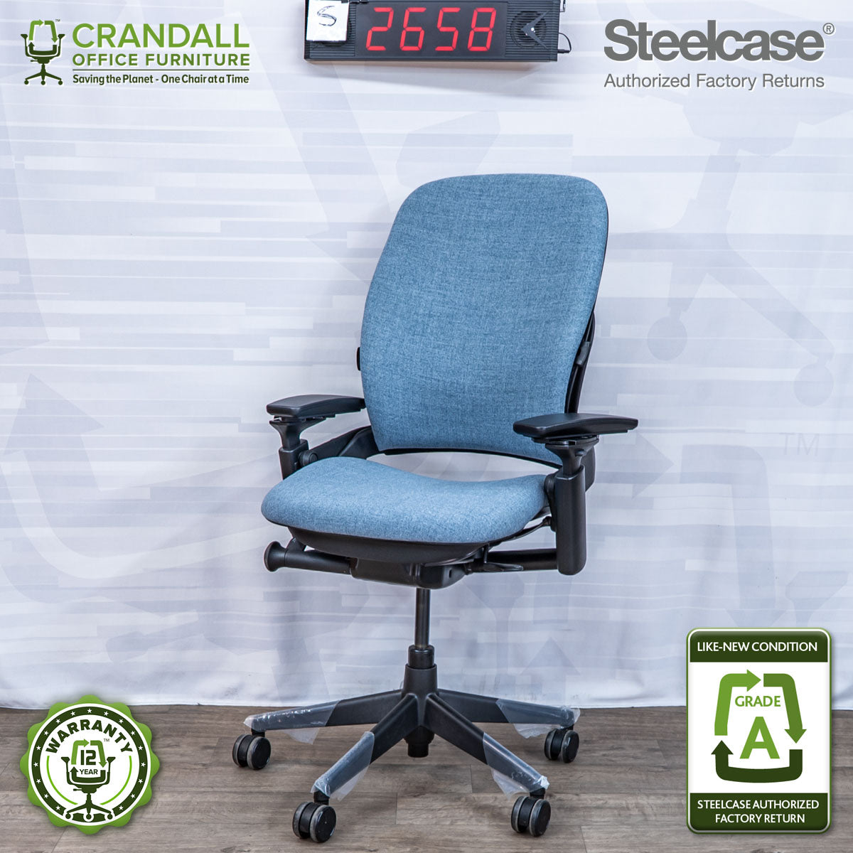 S-2658 - Steelcase V2 Leap - Grade A