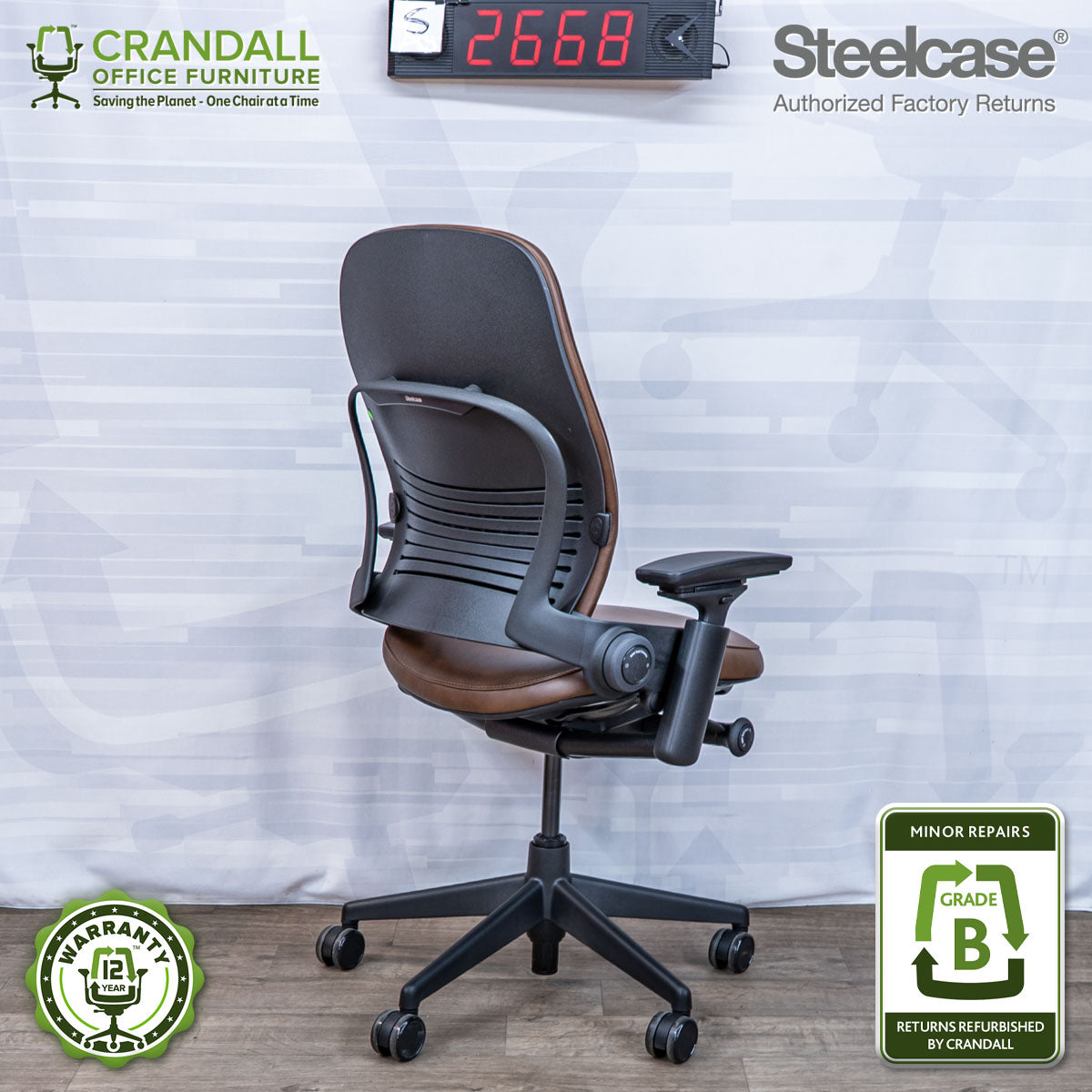 S-2668 - Steelcase V2 Leap - Grade B