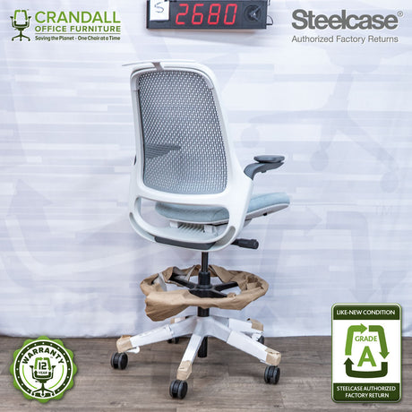 S-2680 - Steelcase Series 1 with Coat Rack - Grade A