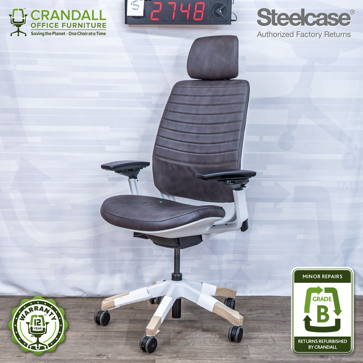 S-2748 - Steelcase Series 2 with Headrest - Grade B