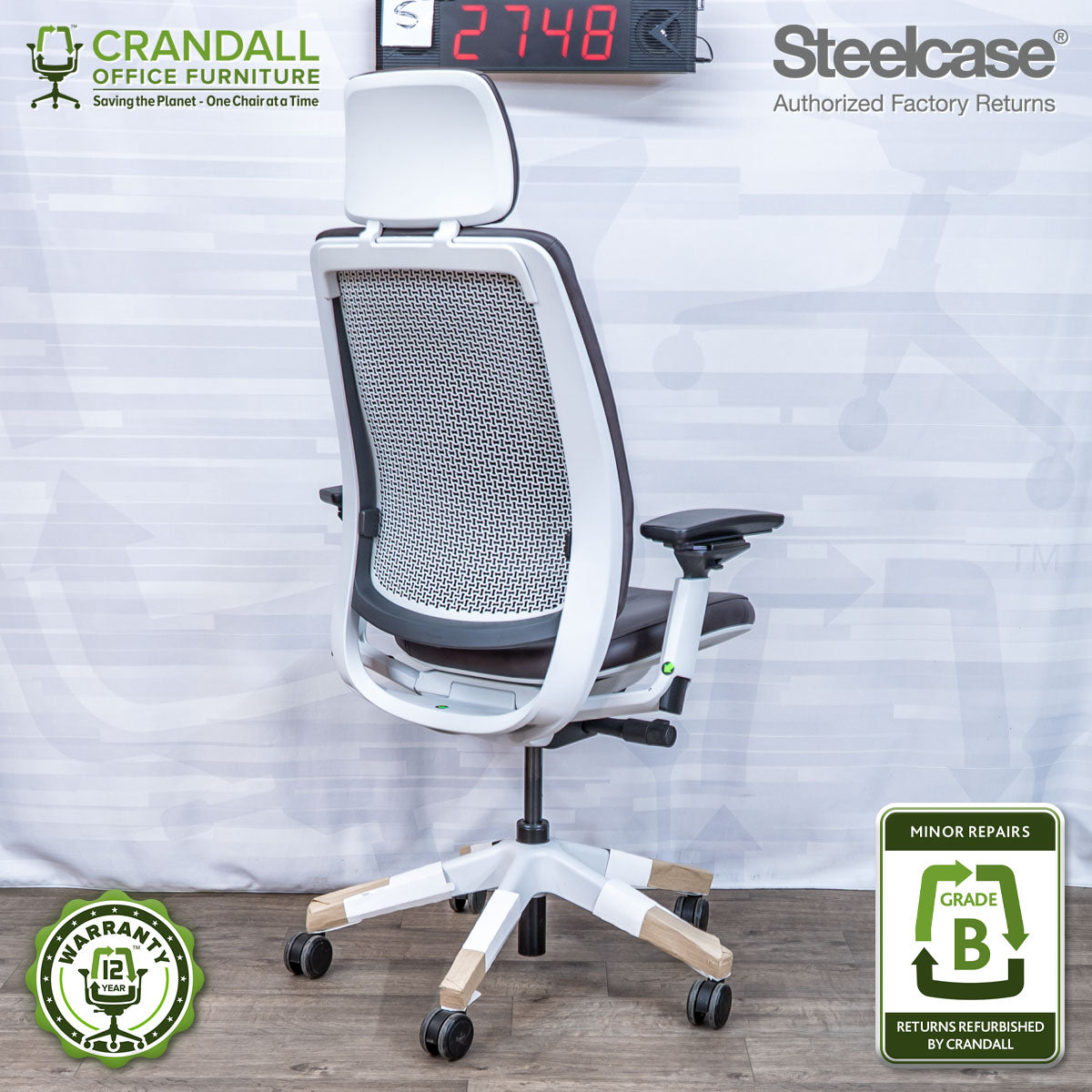 S-2748 - Steelcase Series 2 with Headrest - Grade B