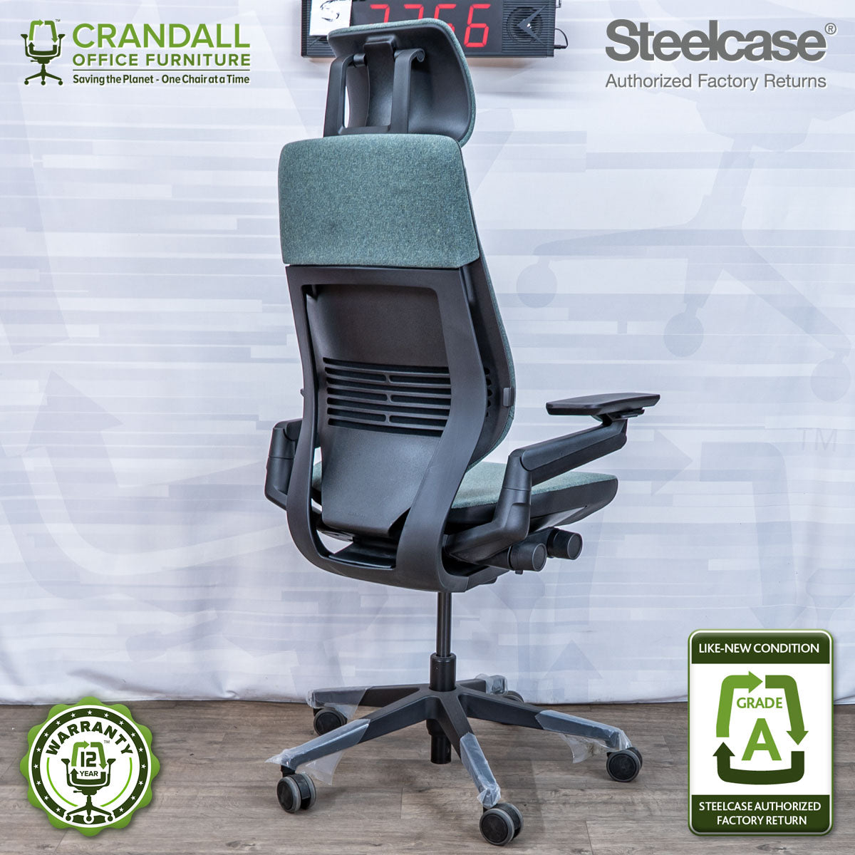S-2756 - Steelcase Gesture with Headrest - Grade A