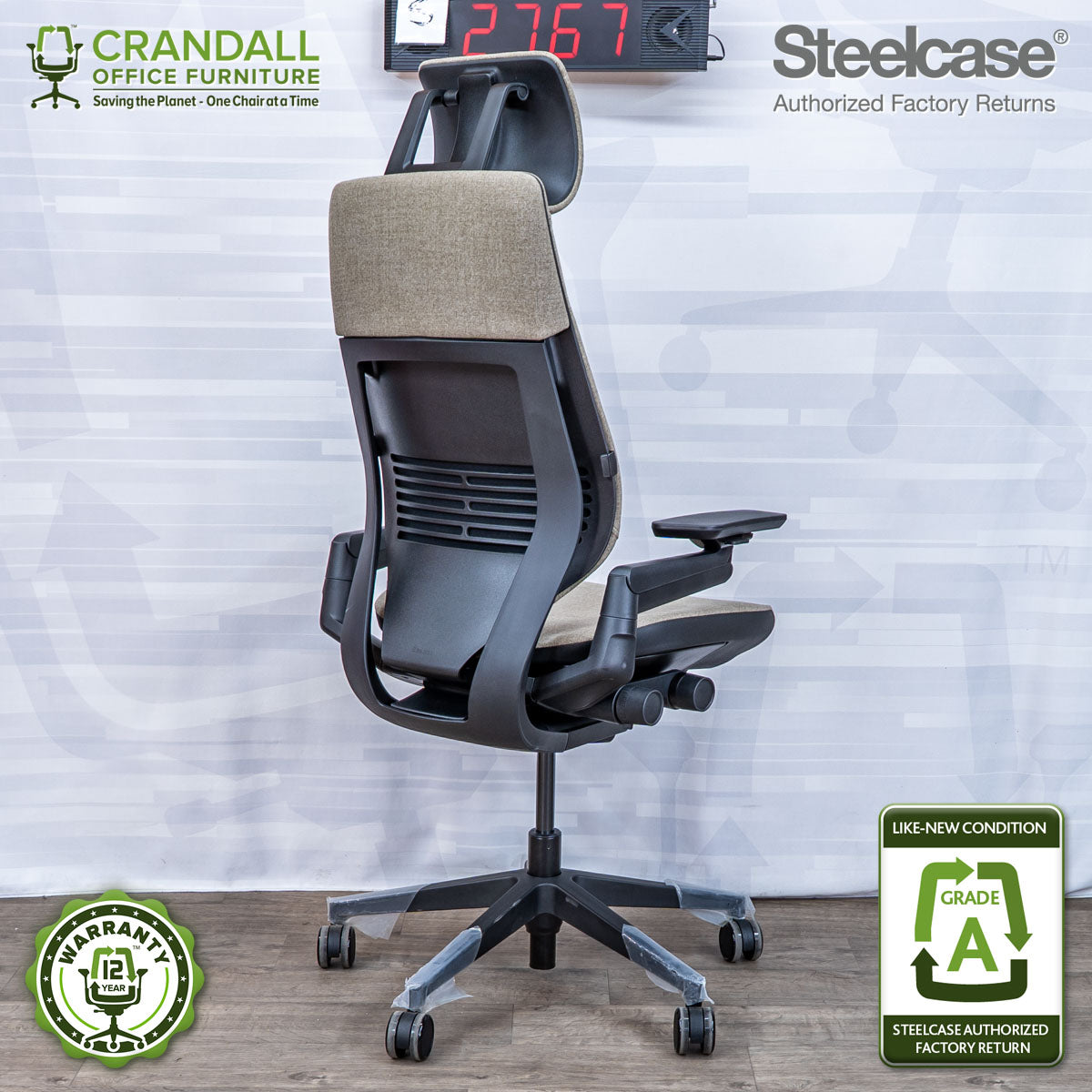 S-2767 - Steelcase Gesture with Headrest - Grade A