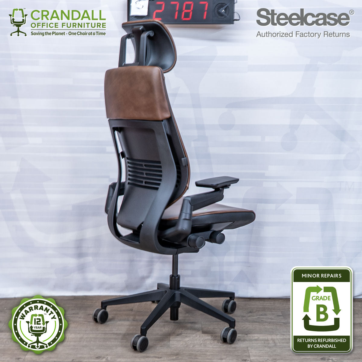 S-2787 - Steelcase Gesture with Headrest - Grade B