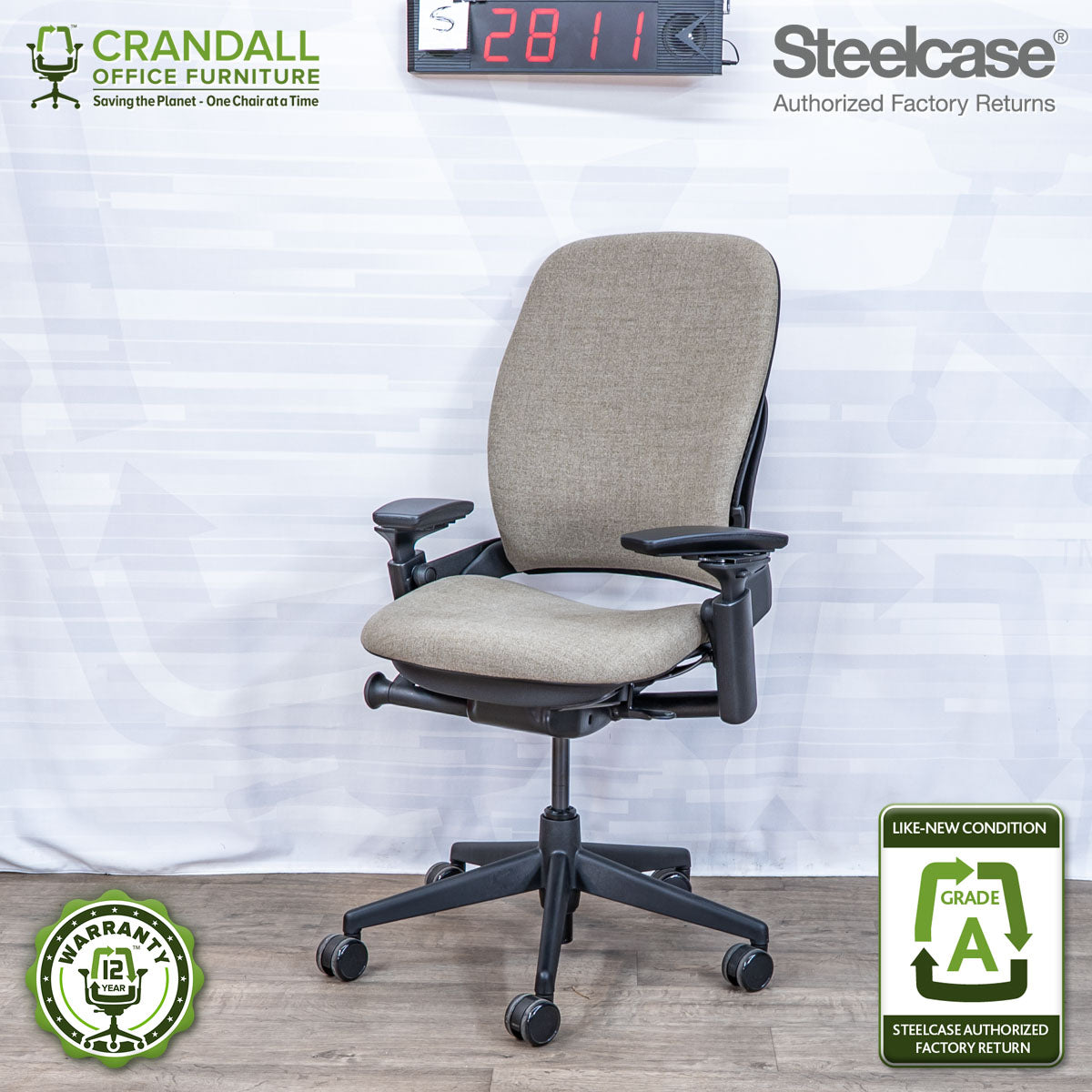 S-2811 - Steelcase V2 Leap - Grade A