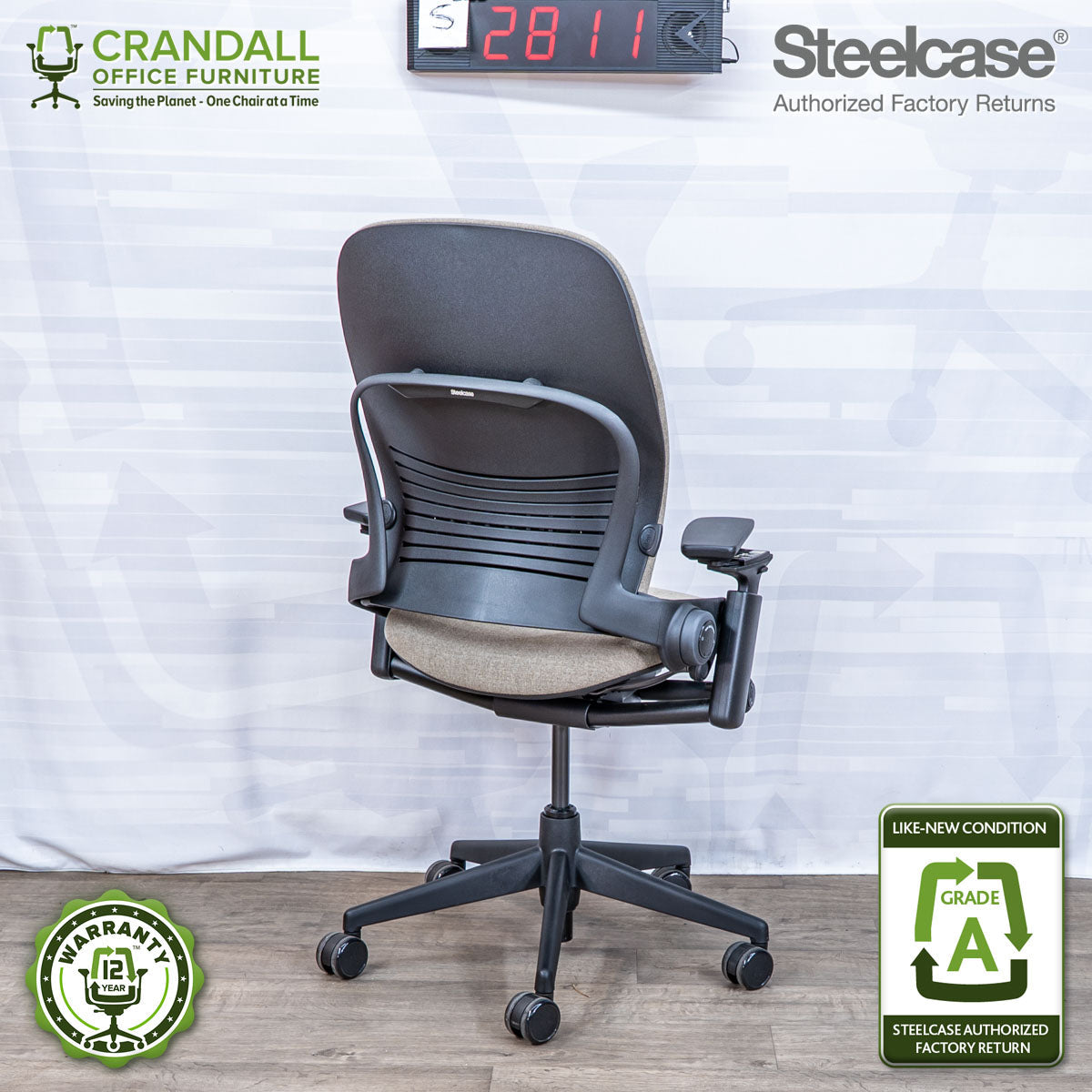 S-2811 - Steelcase V2 Leap - Grade A