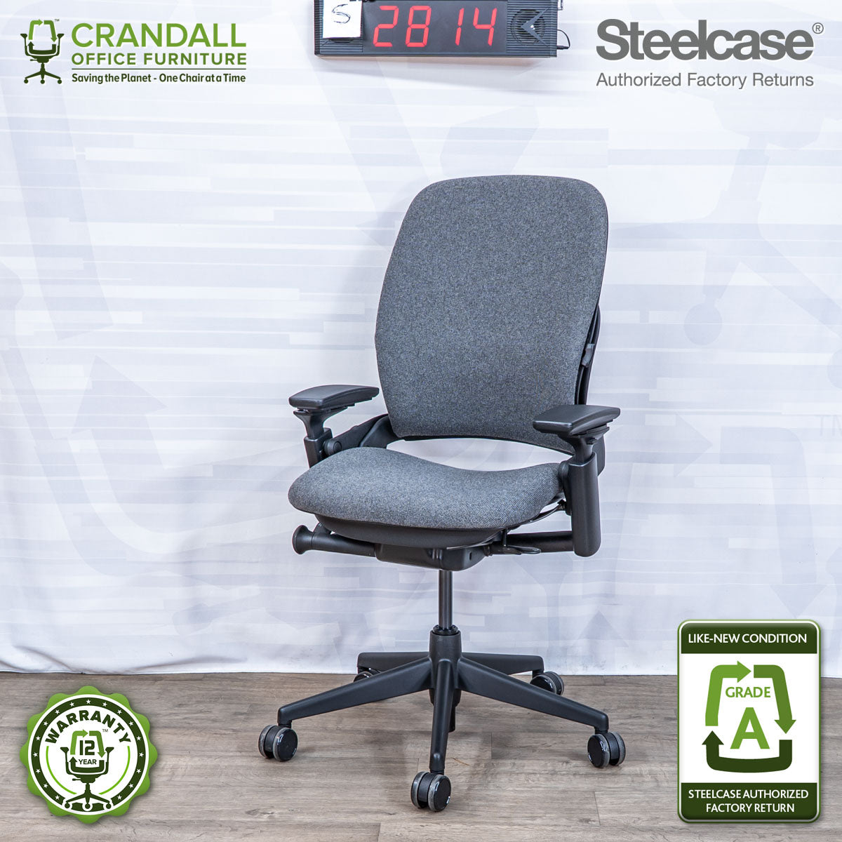 S-2814 - Steelcase V2 Leap - Grade A