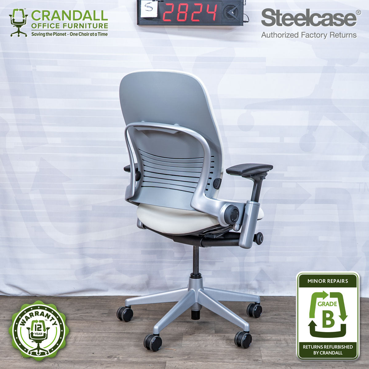 S-2824 - Steelcase V2 Leap - Grade B