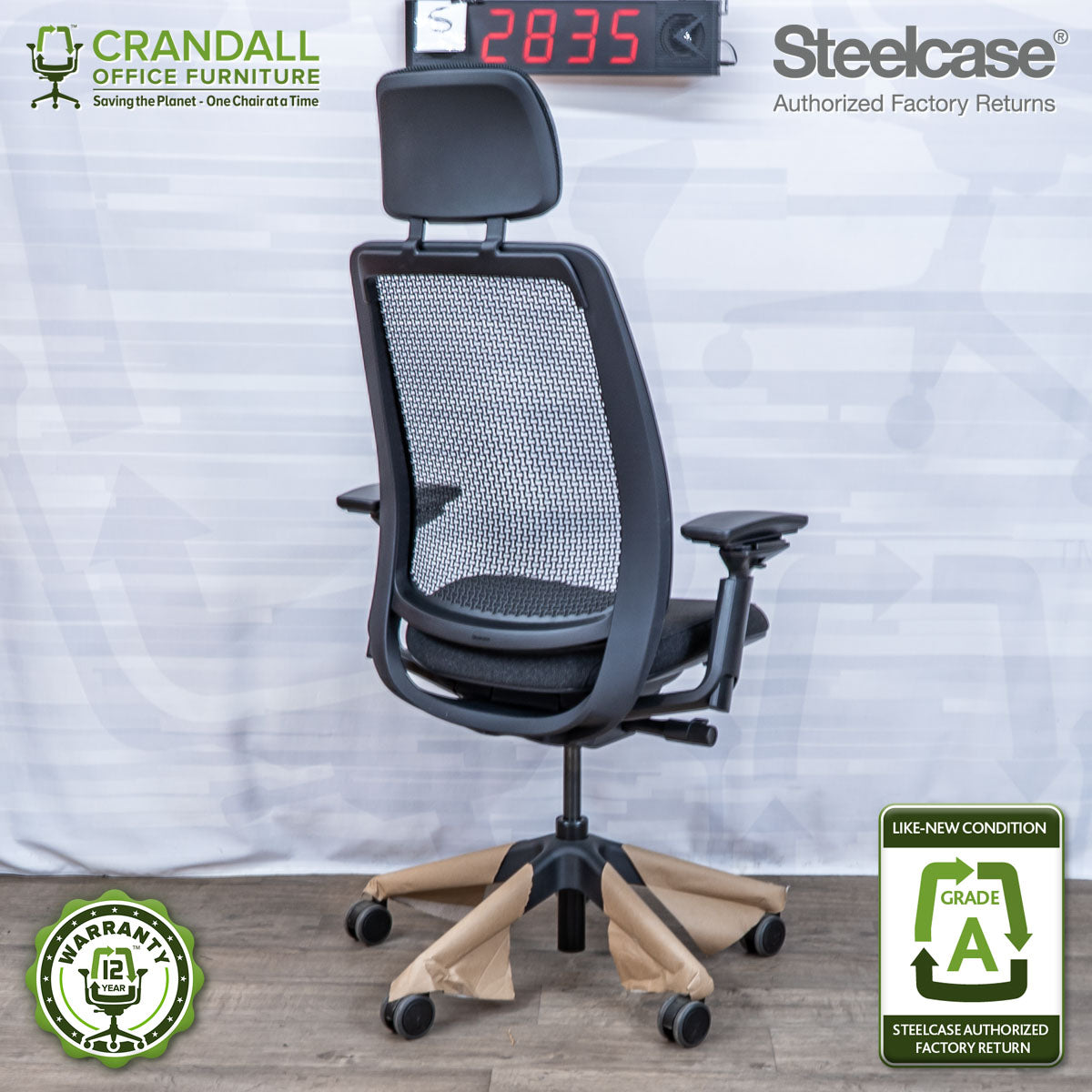S-2835 - Steelcase Series 2 with Headrest - Grade A – Crandall Office ...