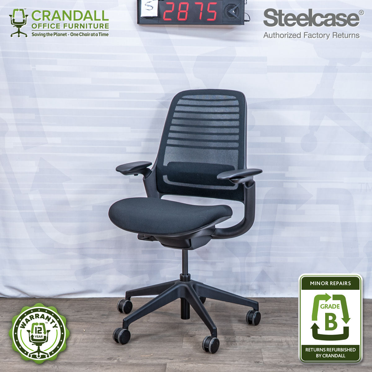 S-2875 - Steelcase Series 1 - Grade B