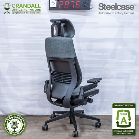 S-2876 - Steelcase Gesture with Headrest - Grade A