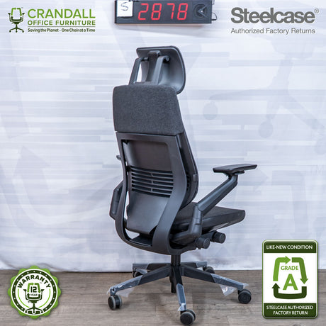 S-2878 - Steelcase Gesture with Headrest - Grade A
