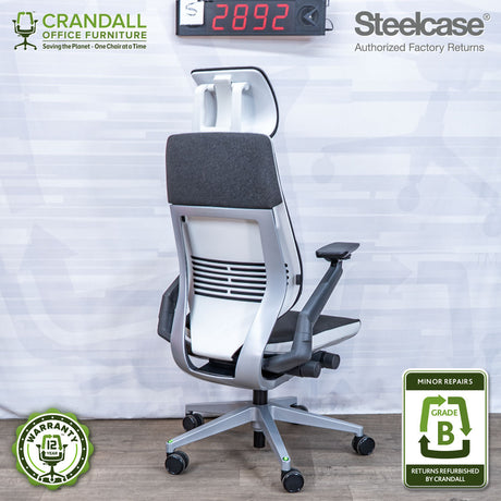 S-2892 - Steelcase Gesture with Headrest - Grade B