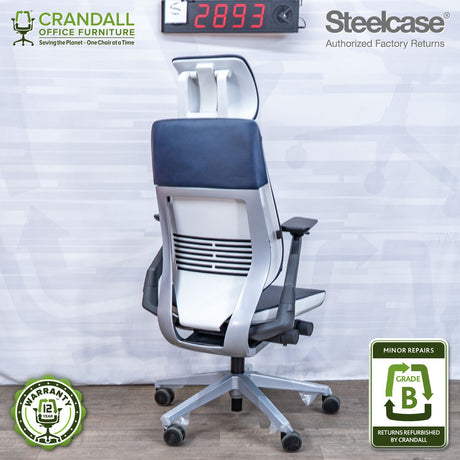 S-2893 - Steelcase Gesture with Headrest - Grade B