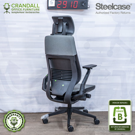 S-2910 - Steelcase Gesture with Headrest - Grade B