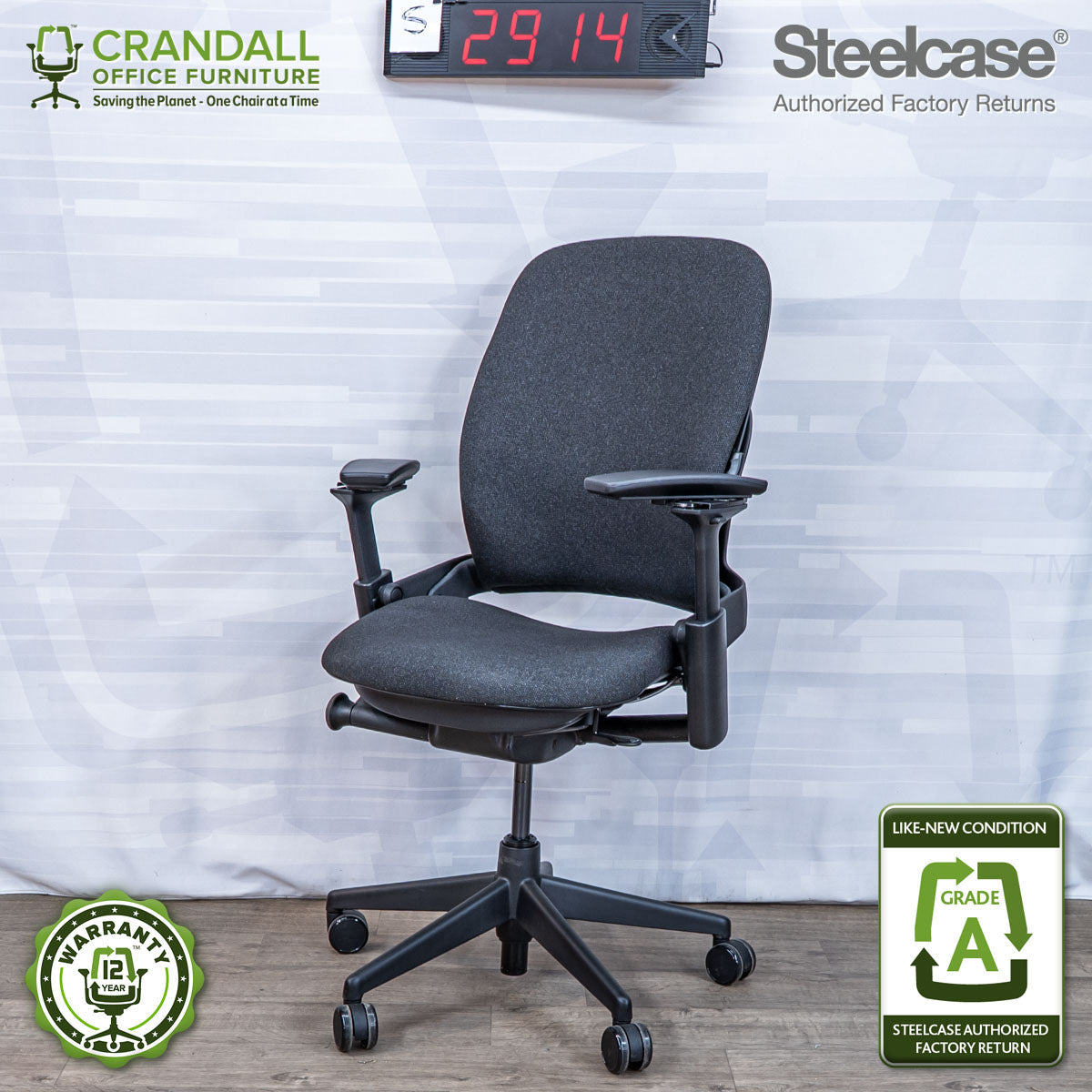 S-2914 - Steelcase V2 Leap - Grade A