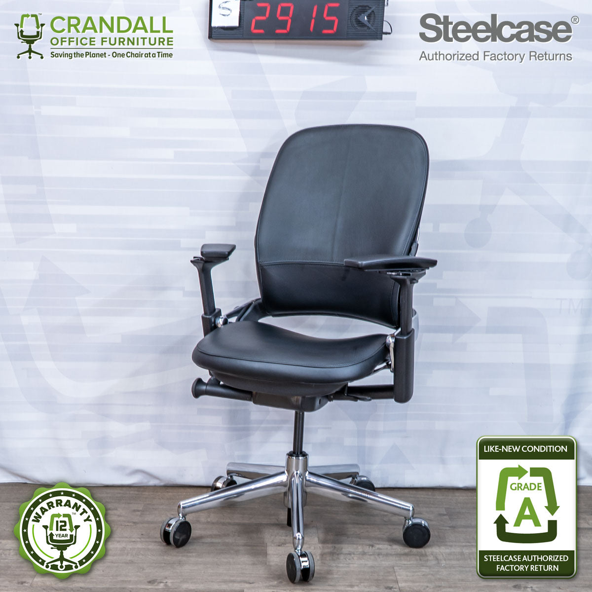 S-2915 - Steelcase V2 Leap - Grade A