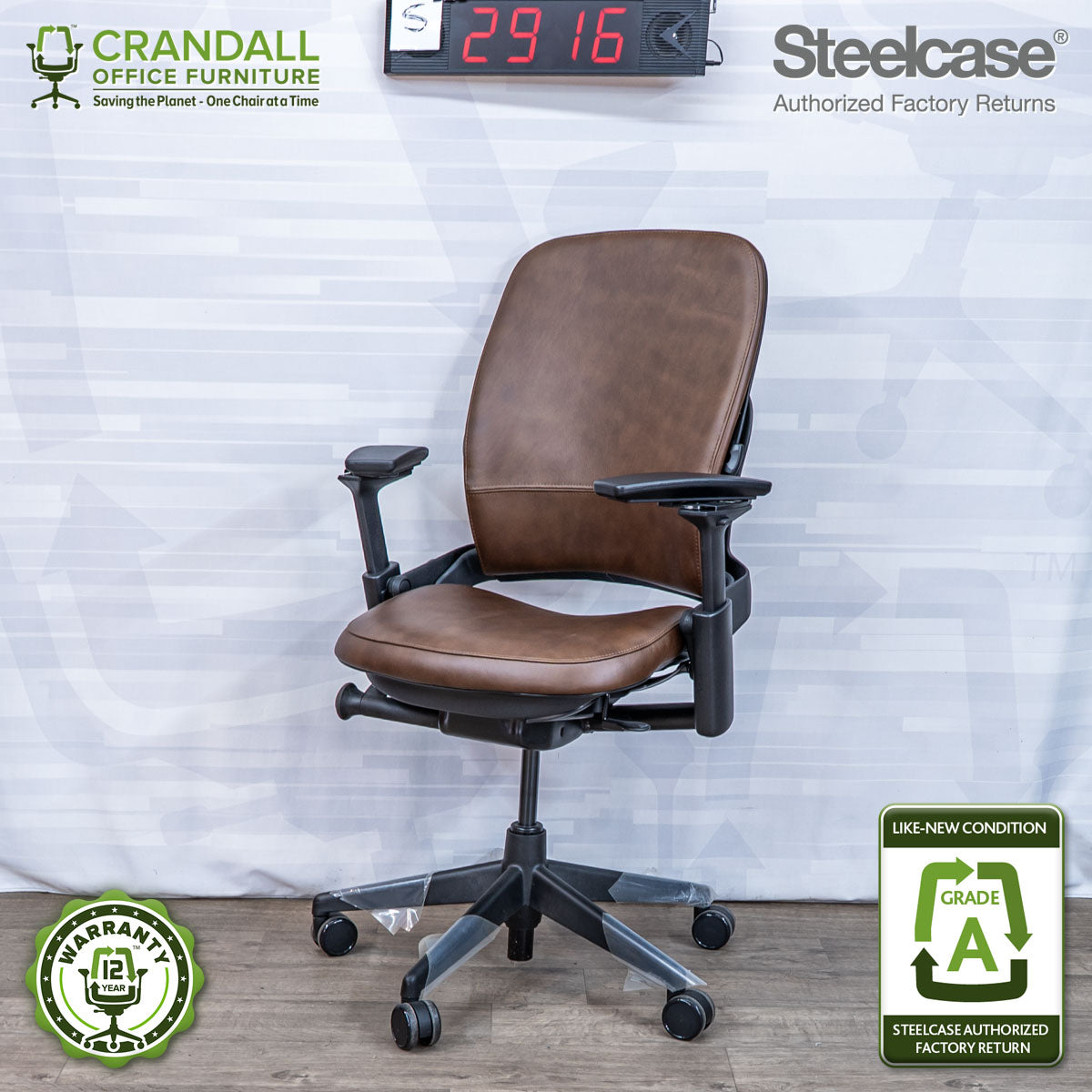 S-2916 - Steelcase V2 Leap - Grade A
