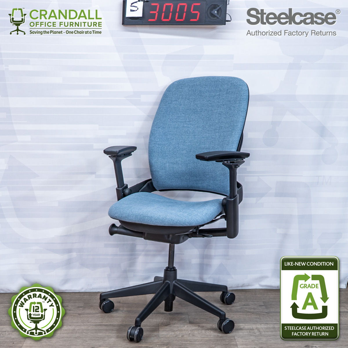 S-3005 - Steelcase V2 Leap - Grade A