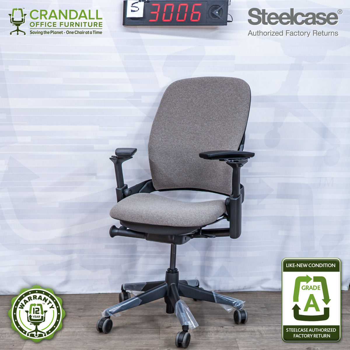 S-3006 - Steelcase V2 Leap - Grade A