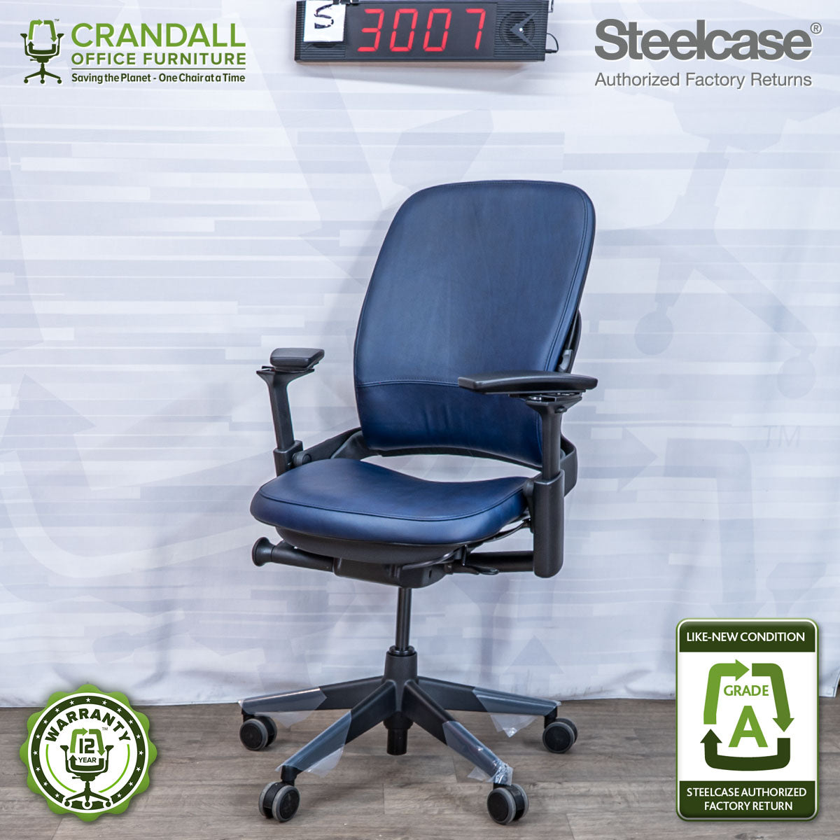 S-3007 - Steelcase V2 Leap - Grade A