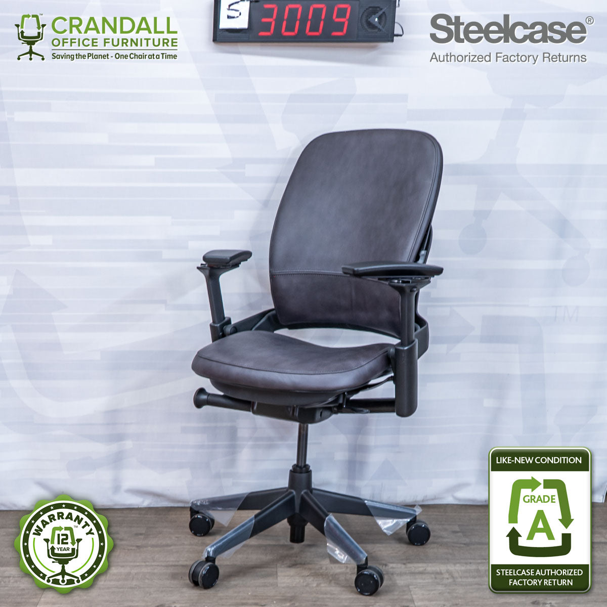 S-3009 - Steelcase V2 Leap - Grade A