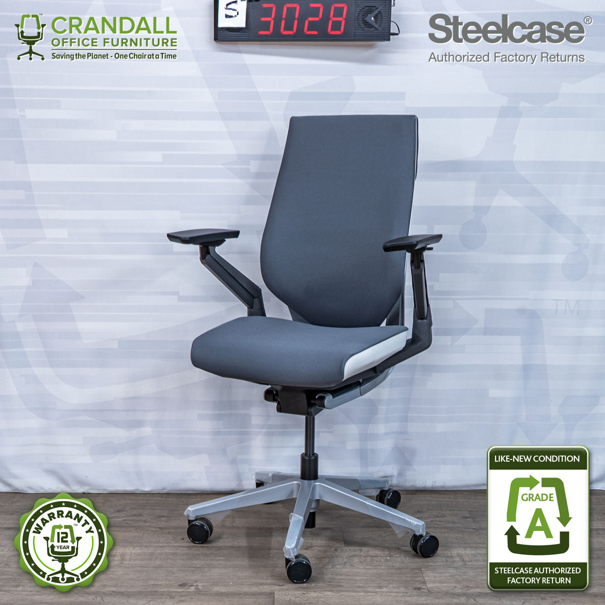 S-3028 - Steelcase Gesture - Grade A – Crandall Office Furniture