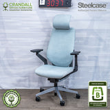 S-3037 - Steelcase Gesture with Headrest - Grade B