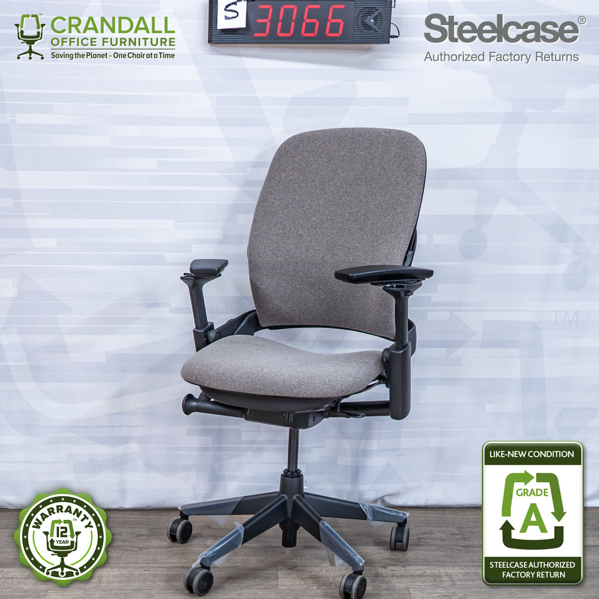S-3066 - Steelcase V2 Leap - Grade A