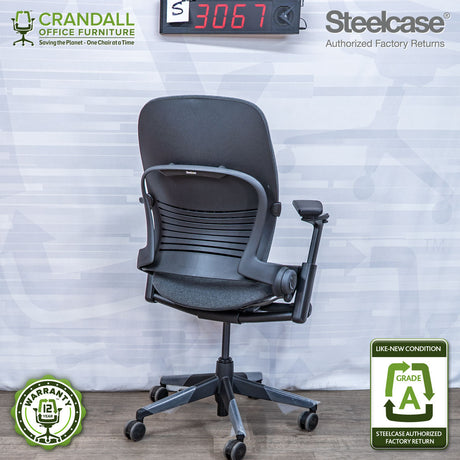 S-3067 - Steelcase V2 Leap - Grade A