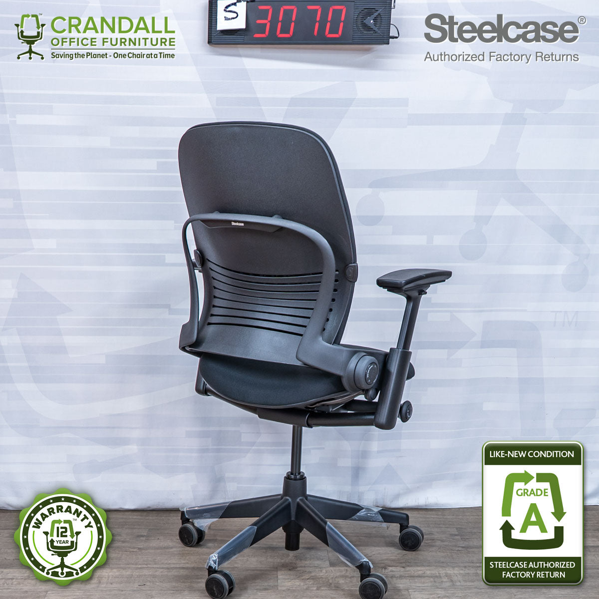 S-3070 - Steelcase V2 Leap - Grade A