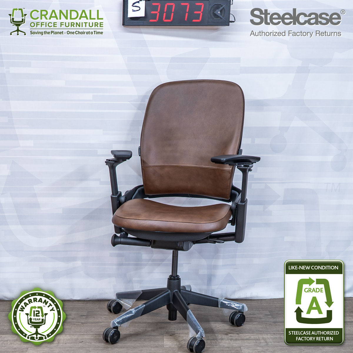 S-3073 - Steelcase V2 Leap - Grade A