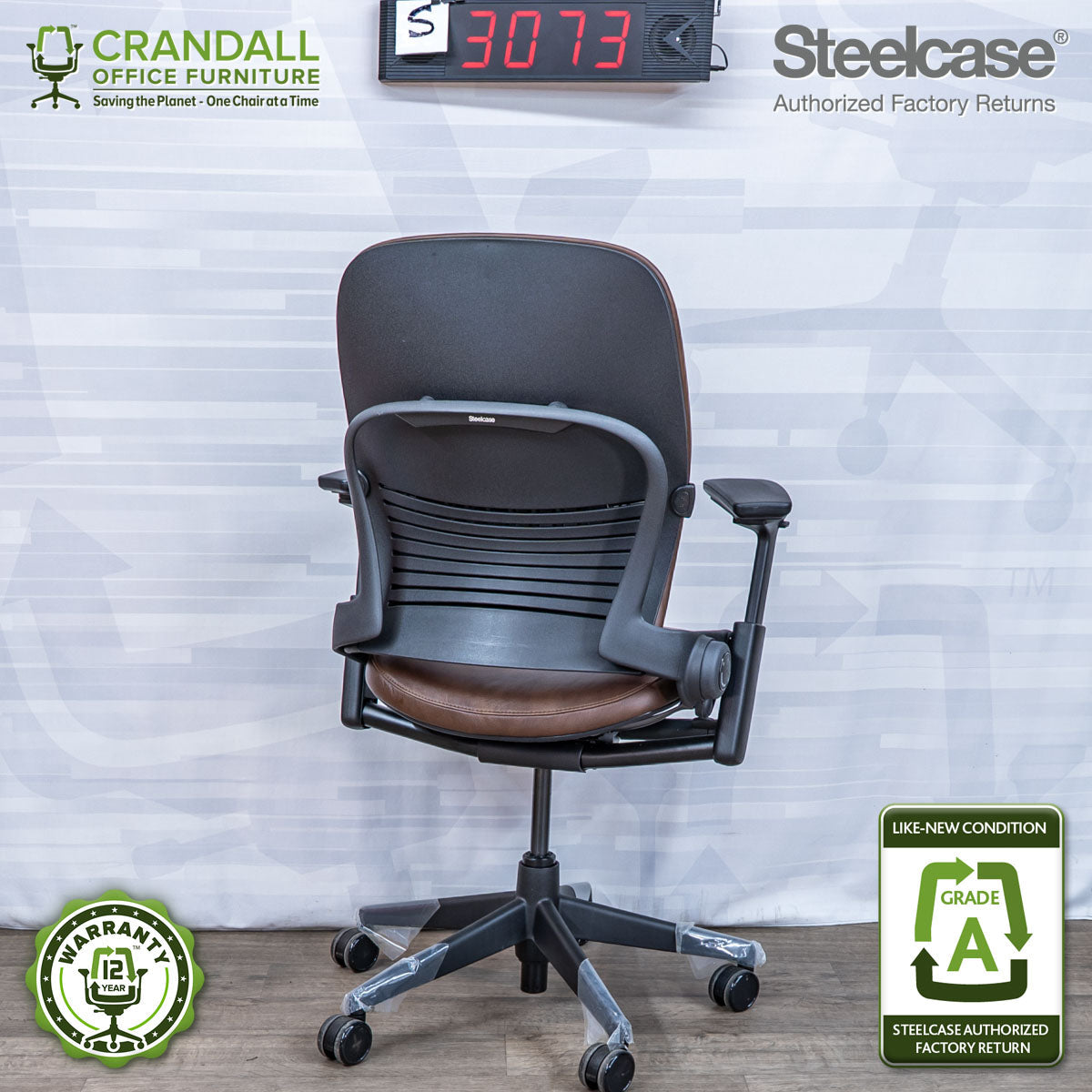 S-3073 - Steelcase V2 Leap - Grade A