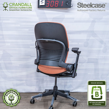 S-3081 - Steelcase V2 Leap - Grade B