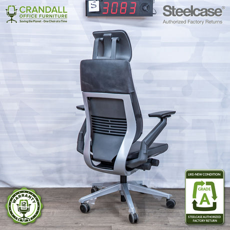 S-3083 - Steelcase Gesture with Headrest- Grade A
