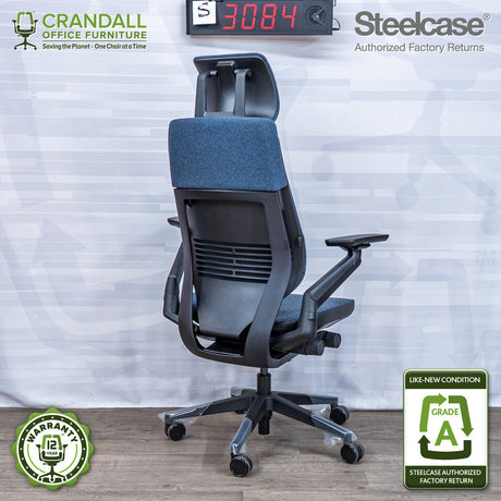 S-3084 - Steelcase Gesture with Headrest- Grade A